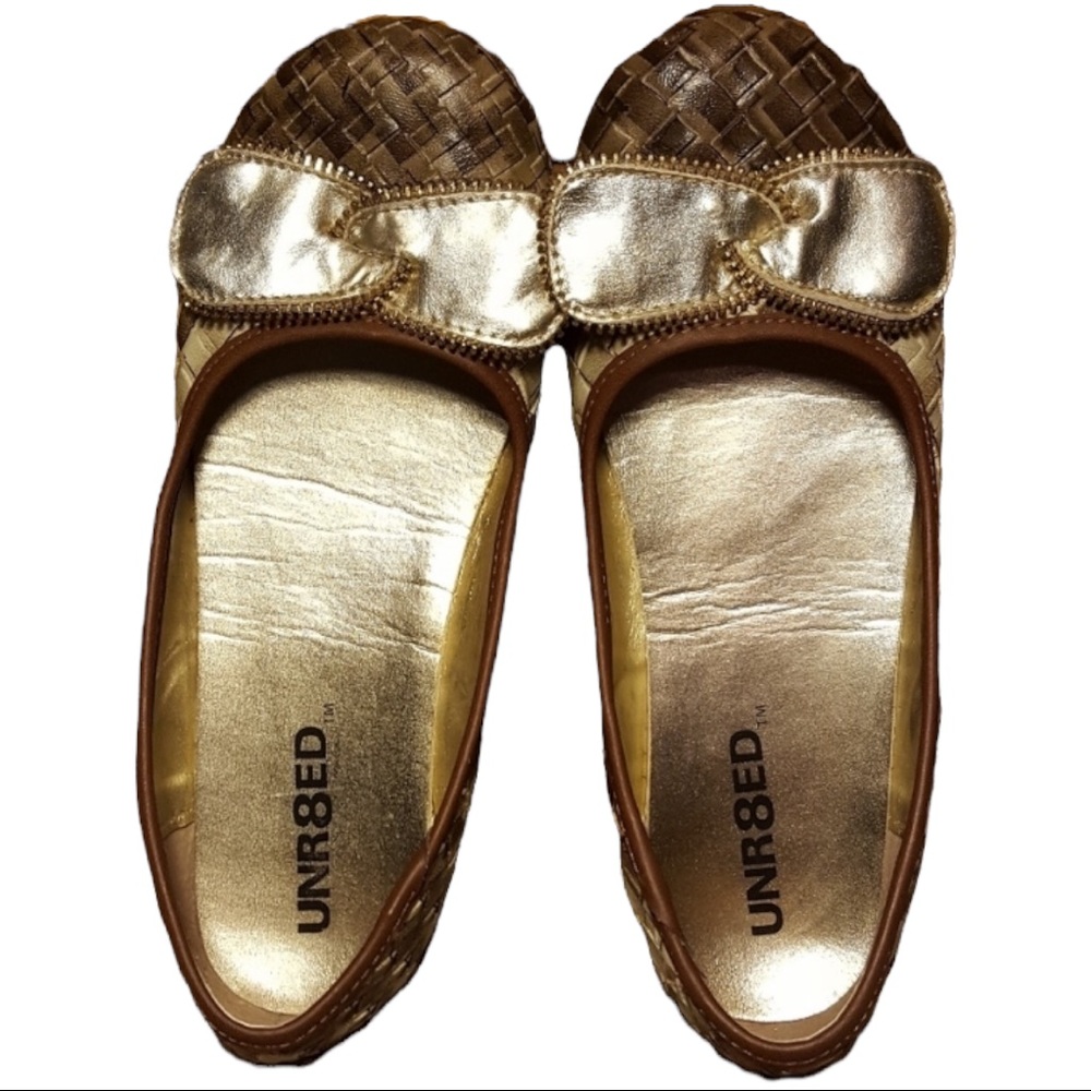 NEW Unr8ted Flats Slip on Shoes